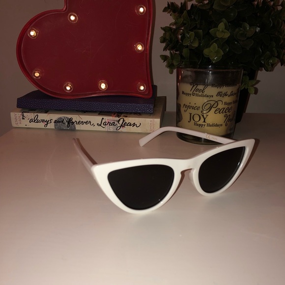 Accessories - White Cat Eye Sunglasses